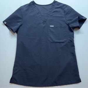 FIGS Scrub Top Womens Size XS Catarina One Pocket FW1000 Gray PO 1576